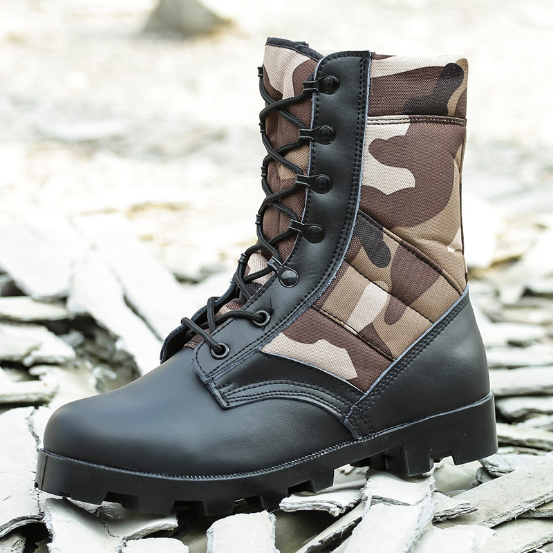 Bottes militaires pour homme en pu + mesh - porter - Ref 1402687 Image 2