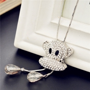 Good jewelry Korea cute hip hop fashion monkey women winter long pendant necklace sweater chain-mail