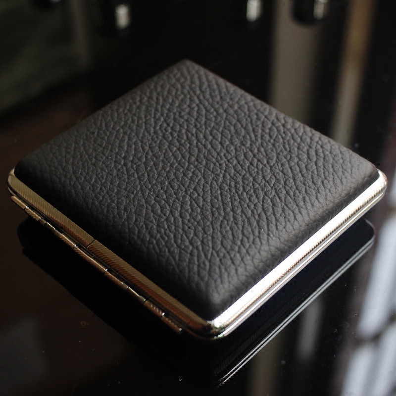 贵派烟盒20支装超薄创意翻盖金属皮纹便携随带烟盒男士烟具香菸盒