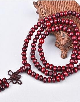 棕色缠绕手环加长宗教风佛珠