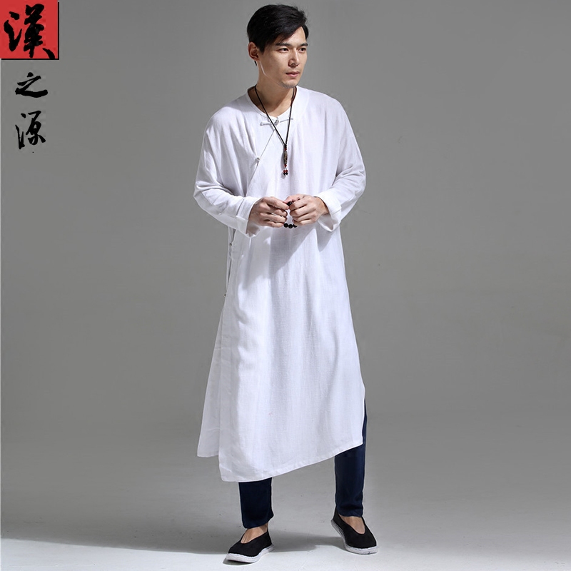 中长款外套斜襟大褂休闲改良汉服