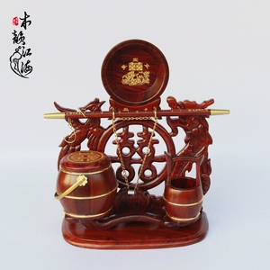实木红木子孙桶三件套摆件红酸枝木雕子孙桶马桶嫁妆结婚庆用品