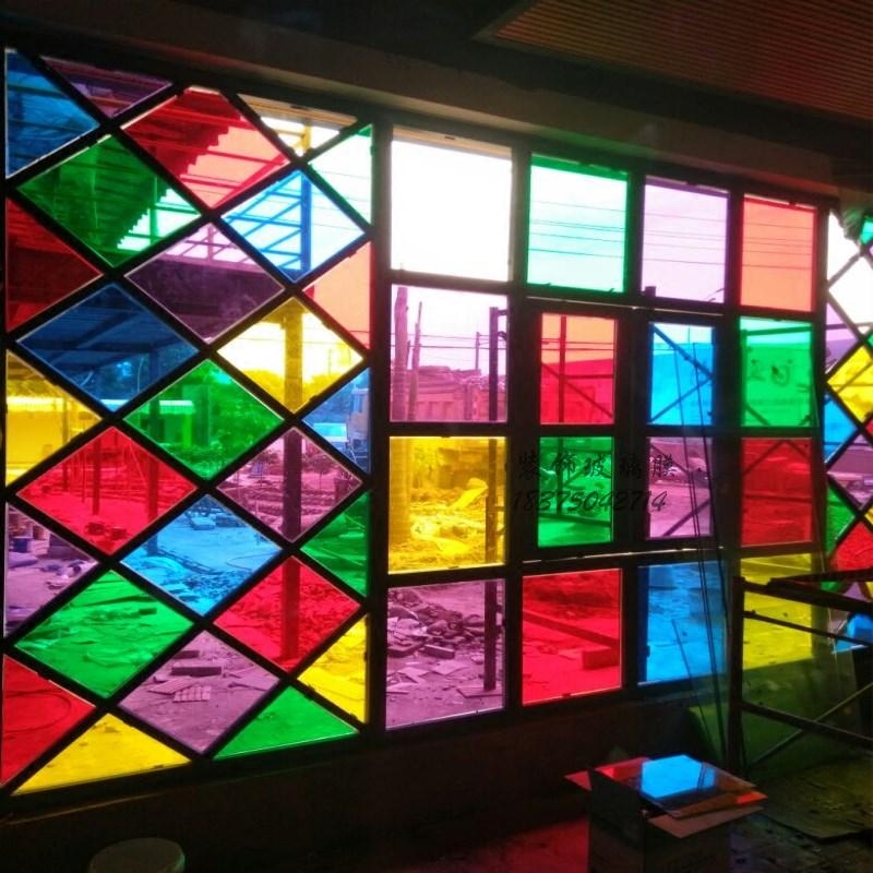 装饰玻璃贴纸彩色窗户玻璃贴膜透光透明隔热防嗮防爆窗户玻璃贴膜