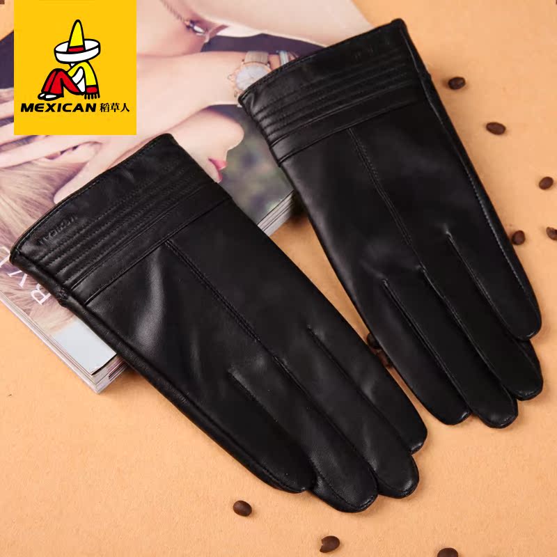 Gants pour homme MEXICAN    en peau de mouton - Ref 2781386 Image 5