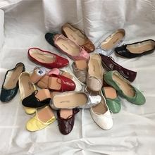 绑带韩国法式复古单鞋女小手工蝴蝶结芭蕾舞ins瓢鞋平底仙女鞋i潮