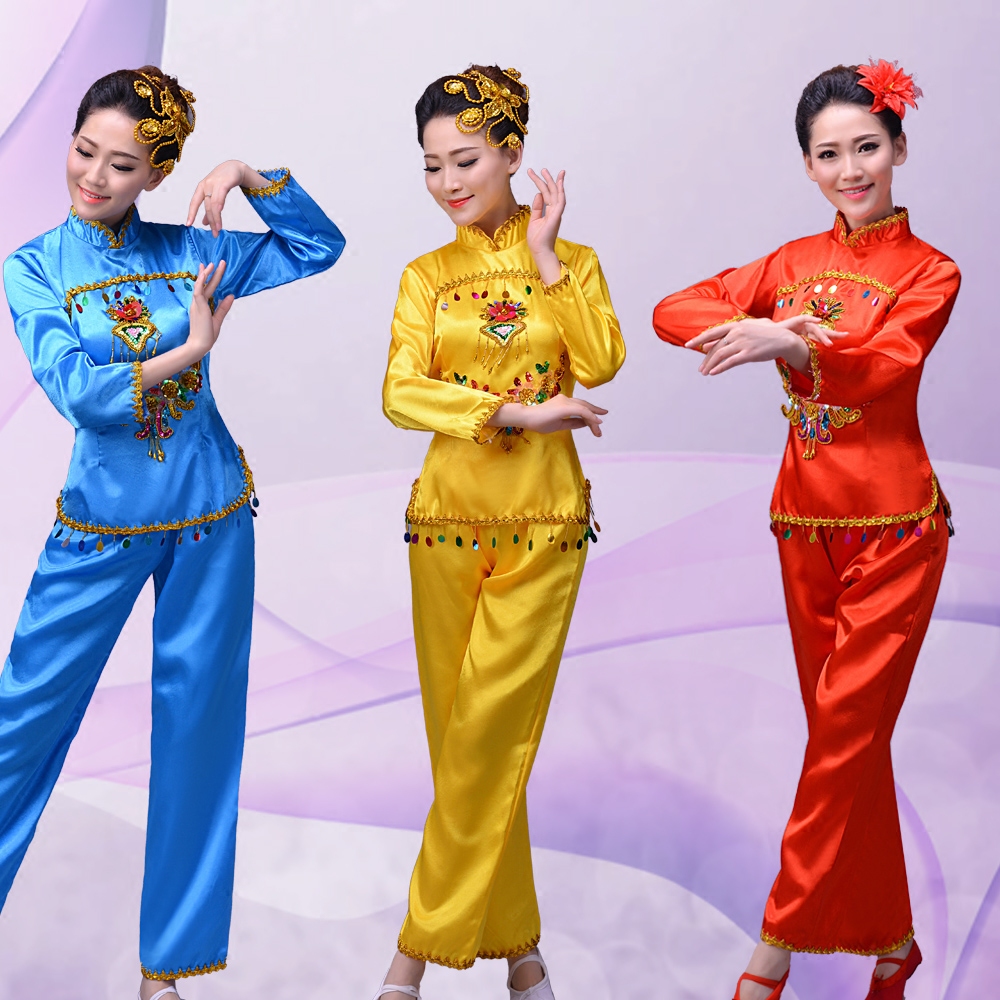 广场舞套装腰鼓舞秧歌服舞蹈服装演出服女开门红新款民族扇子舞|msdalam kategori Butik wanita / wanita, pakaian/pakaian kebangsaan/peringkat pakaian, pakaian kebangsaan/pakaian - dari Buy2taobao.com untuk memberikan perkhidmatan ejen Taobao profesional membeli
