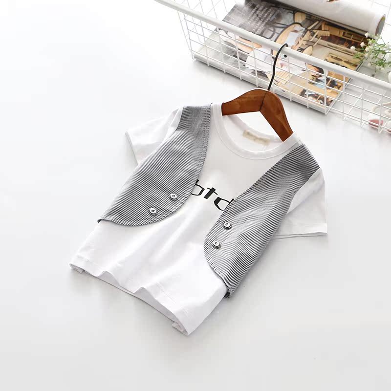 summer Boy Short sleeved T-shirt high quality Exit Children England Vest Base coatin the Children/Baby/Family fitted , T-shirt  category - from Buy2taobao.com to provide professional Taobao agent buy service