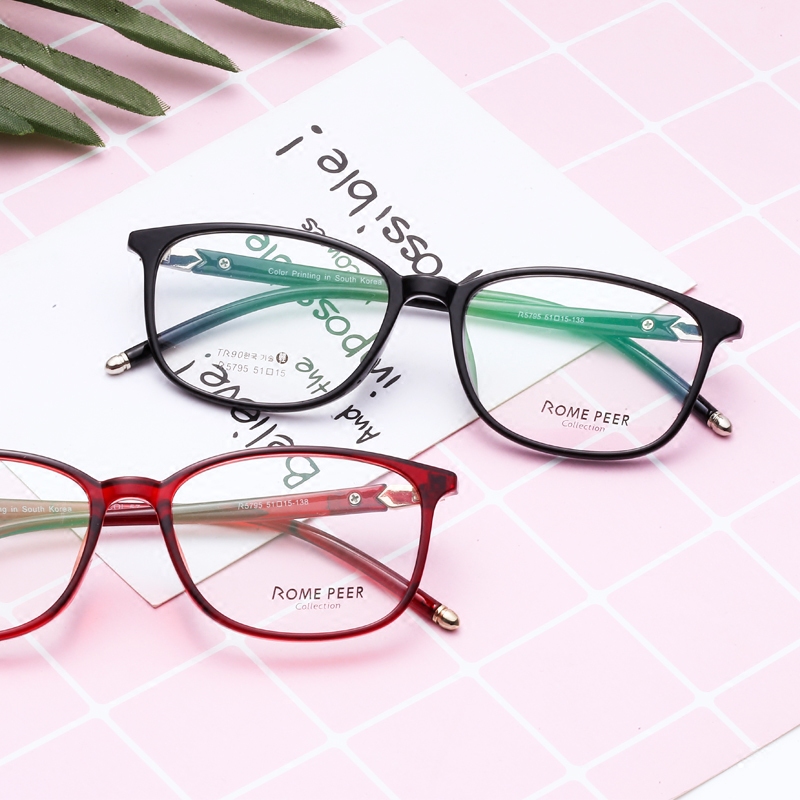 中学生控制近视眼镜框男女韩版潮超轻时尚TR90板材眼镜框女防蓝光