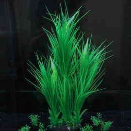 仿真水族大号水草后景草，40cm高鱼缸(高鱼缸)造景，假草塑料柔软植物摆件