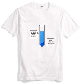 化学试管双关语幽默对话科学纯棉T恤GEEK 学生理工男礼物创意短袖