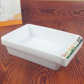 塑料白色陈列盒收纳冰盘冰箱收纳盒麻辣烫收纳产品展示盒食品盒子
