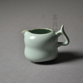 聚宝龙茶具汝窑开片佛手公道杯天青公杯匀杯汝瓷茶海功夫茶器