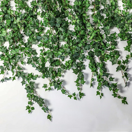 仿真葡萄叶爬山虎假花藤条植物塑料，绿树叶水管道吊顶缠绕装饰遮挡