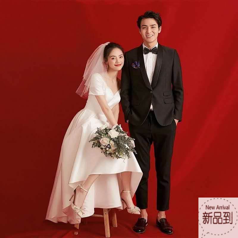大码缎面轻婚纱新0202款加MM简约V领加大胖肥礼服新娘旅拍出门纱|ruв категории Женская одежда, Cвадебные платья, свадебное платье - от Buy2taobao.com для оказания профессиональной услуги покупки агента Taobao