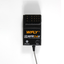 wfly天地飞2.4g接收机，wfr04h四通道x4控专用车模船模通用