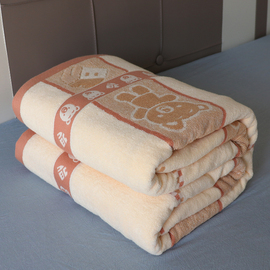 纯棉单人双人老式毛巾被全棉，加厚毛巾毯子，线毯午睡空调毯盖毯夏季