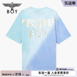 海盐冰激凌boylondon潮牌潮酷春夏，撞色情侣印花短袖t恤n01903