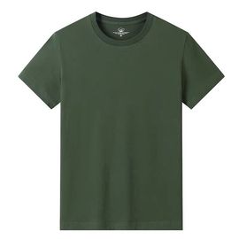 100%棉纯棉短袖t恤男士纯色，体恤圆领半袖，夏季情侣衣服打底衫