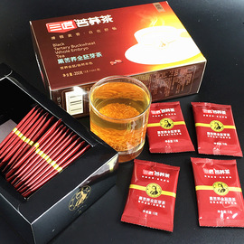 三匠黑苦荞茶全胚芽茶200g大凉山苦荞茶叶原味小袋装焦香型礼盒装