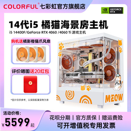 七彩虹橘猫主机i5 14400f/14700f rtx4060 4060ti 8g独立显卡4070super台式机diy组装机电脑AI设计师渲染整机