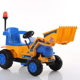 电动挖掘机可坐程骑四轮车具工可铲玩1-6q岁儿童脚踏挖土机