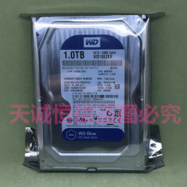 WD/西数WD10EZEX 1T台式机机械硬盘7200转64M单碟蓝盘SATA3