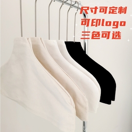 服装店衣服棉布防滑衣架布套防滑套棉麻防尘布罩无痕撑子定制外罩