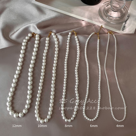 法式慵懒珍珠项链，女小众高级感气质百搭锁骨，链2024年毛衣颈链