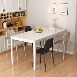 简易餐桌家用小户型出租房，现代简约餐桌椅北欧白色桌子长方形饭桌