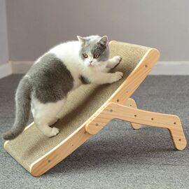 Cat Scratcher Board Wooden Frame Cat Scratching Bed 3 In 1 S