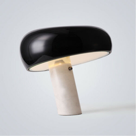 意大利史努比设计师现代简约艺术客厅卧室，床头蘑菇大理石台灯