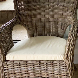 大藤椅防水户外u形藤椅，坐垫u型餐椅垫定制现代纯色简约沙发垫套子