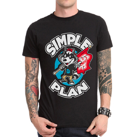 简单计划simpleplan朋克，摇滚乐队t恤男圆领，短袖春夏重金属