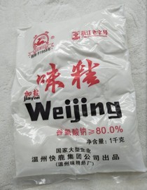 温州快鹿味精加盐味精1千克*10包整箱粉状，谷氨80%江浙沪整箱