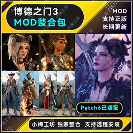 博德之门3mod整合/捏脸美化功能MOD/支持远程安装/mod包更新