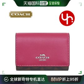 日本直邮coach钱包，三折钱包fcm761cm761x亮特殊签名pvc皮