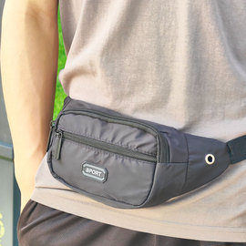 腰包多功能男士运动手机腰带，大容量健身旅行装备超轻薄斜挎小胸包