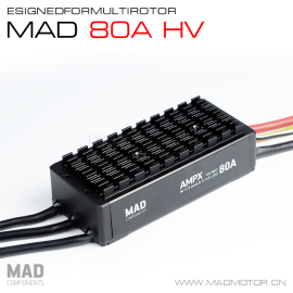 MAD/好盈乐天多旋翼无刷电机电调AMPX80A 5-14S高压版防水T-MOTOR