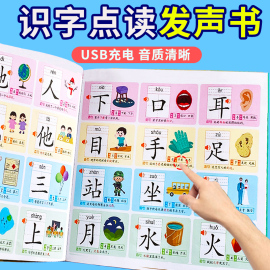 幼儿识字早教机幼儿园认字卡片学习儿童，有声挂图宝宝点读书3000字