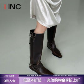 cotemp设计师品牌，iinc23awmoher工程师，长靴西部靴子女