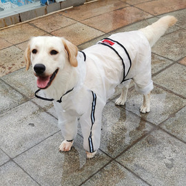 狗狗四脚透明雨衣泰迪金毛柴犬哈士奇小中大型犬宠物雨天防水衣服