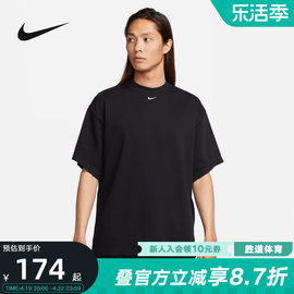 nike耐克短袖男夏季宽松纯色，运动休闲黑色，纯棉t恤fb7866-010