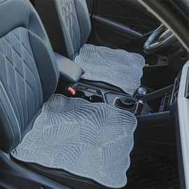 汽车坐垫四季纯棉三件套无靠背，通用单片座垫，透气舒适后排车坐垫