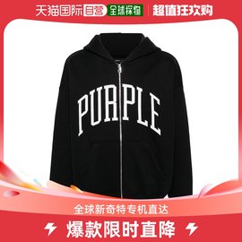 香港直邮Purple Brand 男士BRAND PRE 紫色黑色毛线衫