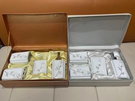 欧式现代洗漱四件套新婚家居浴室用品陶瓷漱口杯情侣牙刷卫浴套装