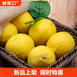 四川安岳黄柠檬5斤9斤新鲜当季水果一级皮薄香水鲜柠檬