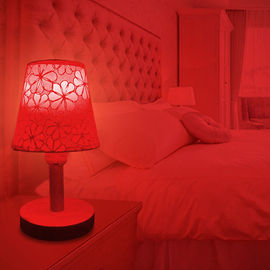 床头浪漫台灯LED红色夫妻房情调卧室插电遥控款婚房氛围小夜灯