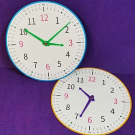 数学老师一年级学具认识钟表加大钟面模型儿童学时间模拟时钟