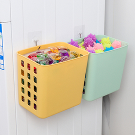 壁挂式镂空收纳篮洗衣分类储物筐家用浴室杂物收纳可挂式洗衣篮