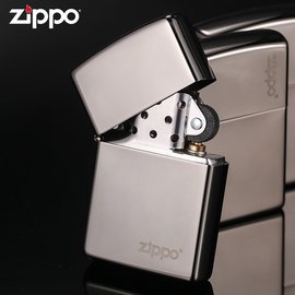 zippo芝宝美国打火机黑冰150ZL标志镜面防风煤油刻字火机